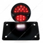 Black 1928 Ford Model A Style LED Tail Light Assembly With Horizontal Mounting Bracket For Motorcycle