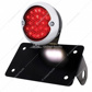SS & Black Housing 1933 Ford Style LED Tail Light Assembly With Horizontal Mounting Bracket For Motorcycle