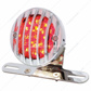 Motorcycle LED Rear Fender Tail Light With Chrome Grille Bezel