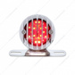 Motorcycle LED Rear Fender Tail Light With Chrome Grille Bezel