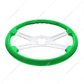 18" Vibrant Color 4 Spoke Steering Wheel - Candy Apple Green