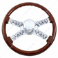 18" Skull Steering Wheel With Hub & Horn Kit  - Freightliner 1989-July 2006