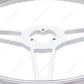 18" Chrome Aluminum "4-Spoke" Style Steering Wheel