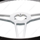 18" Chrome Aluminum "3-Spoke" Style Steering Wheel With Black Leather Rim