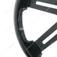 18" Matte Black 4 Spoke Steering Wheel With Horn Bezel & Button-Gloss Black