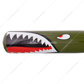 17" Aluminum Tire Checker Bat With P-40 Warhawk Shark Mouth Graphic